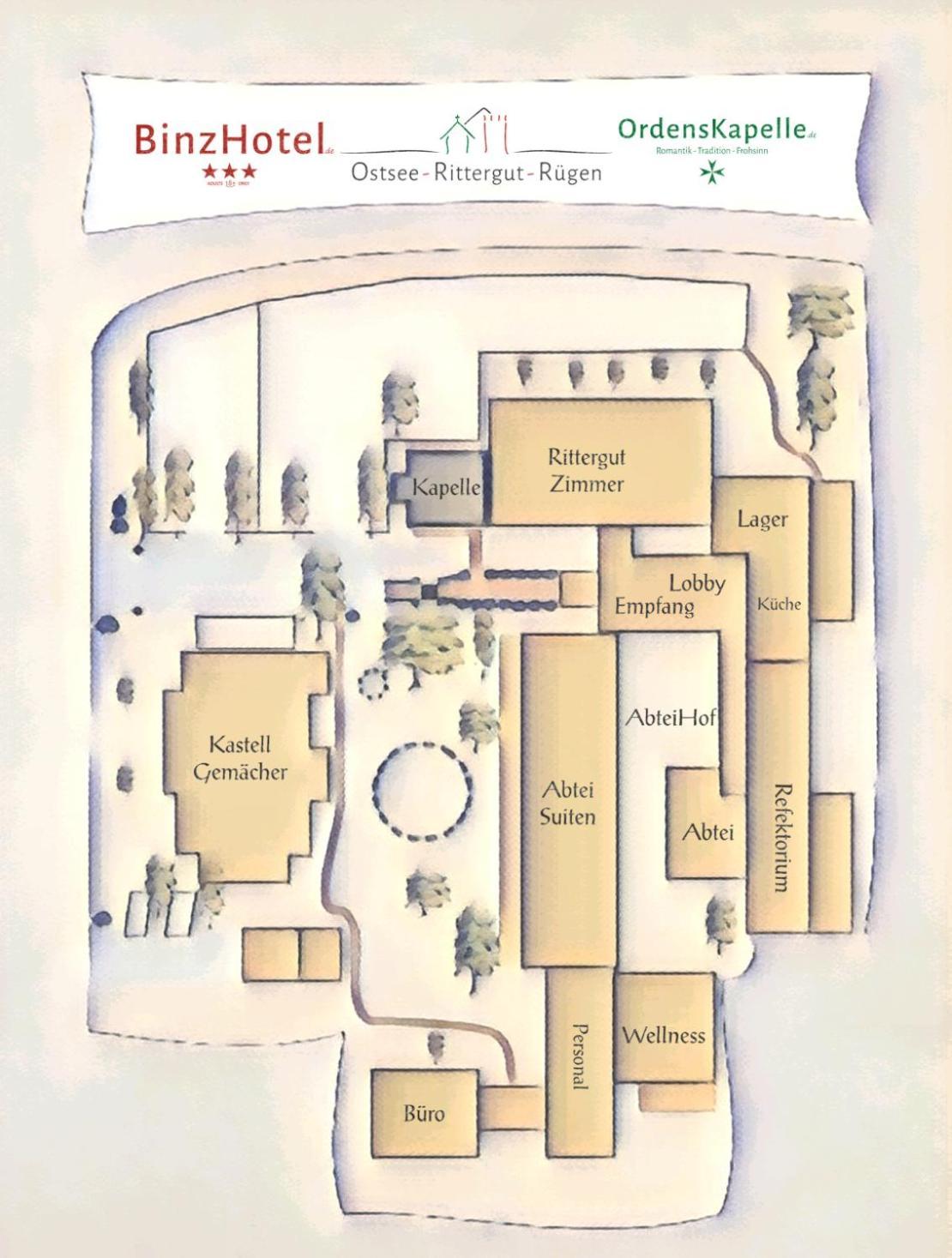 Ostsee-Rittergut-Ruegen Mit Binzhotel & Ordenskapelle & Romantikgut מראה חיצוני תמונה